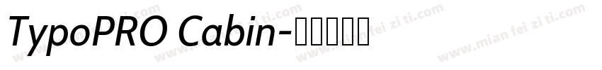 TypoPRO Cabin字体转换